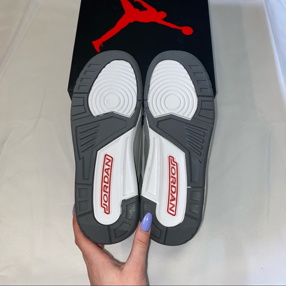 Nike Air Jordan 3 Retro GS Cool Grey 5.5Y 7W - Picture 2 of 5